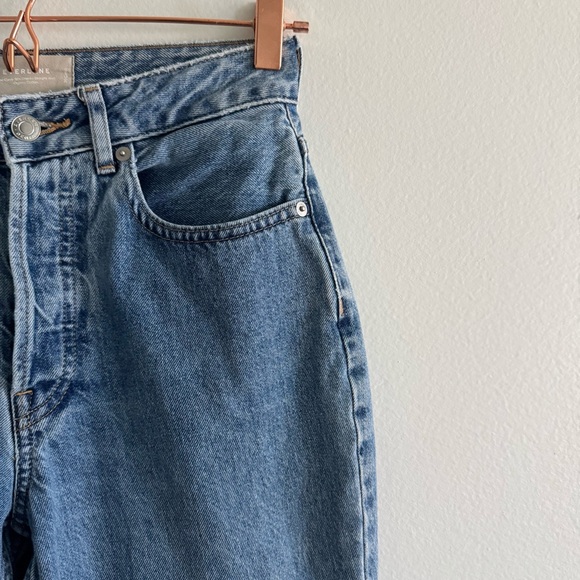 Everlane The Curvy 90s Cheeky Straight Jean Size 26 Crop Raw Hem - Picture 2 of 10